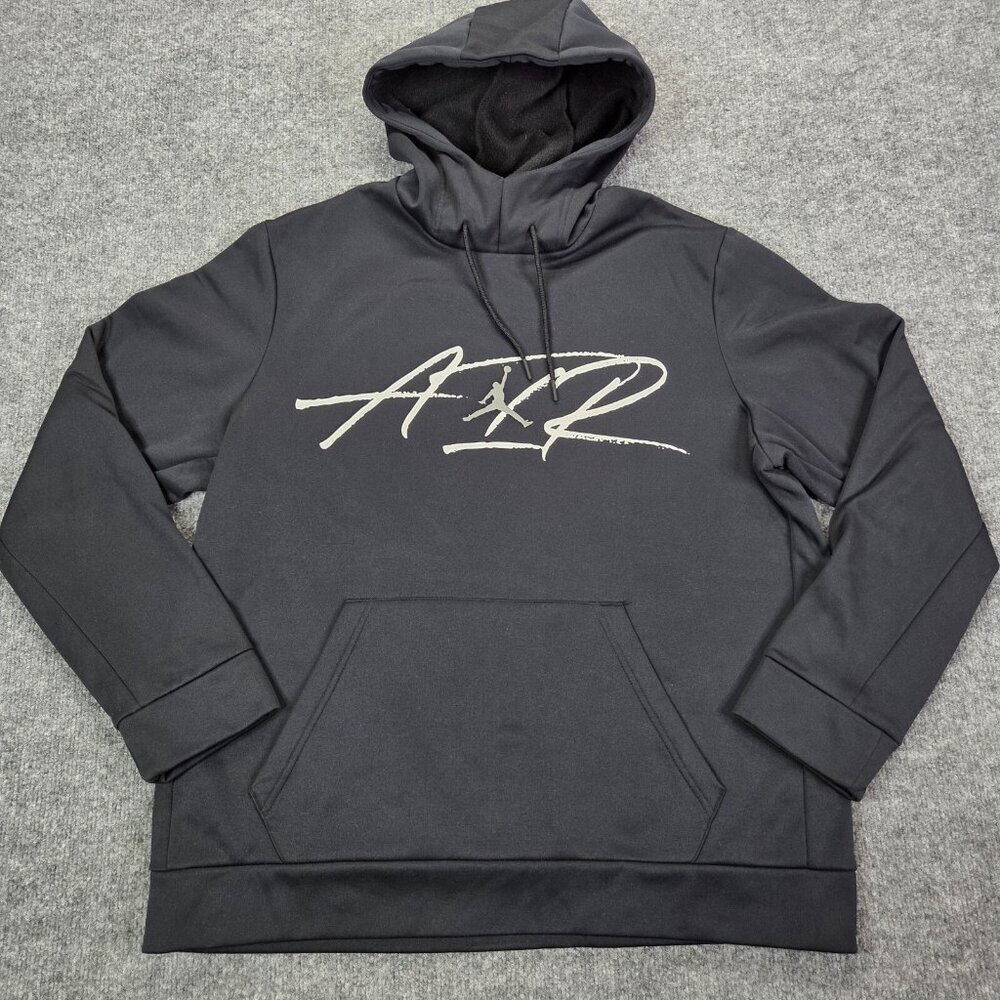 Nike Air Jordan Sweater Therma Training Fleece Hoodie Black CK6792-010 Men Large